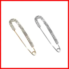 【速発送】 ブローチ 安全ブローチピン フブローチフラワークリ クリスタル 安全ピン 滑り止めピン ケース付き ファッションジュエリー