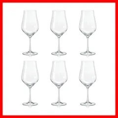 ワイングラス 6個セット 450ml 食洗機対応 ボヘミアングラス TULIPA ガラス製  クリスタレックス 40894-450-6