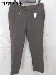 ◇ green label relaxing グリーンレーベル UNITED ARROWS スラックス パンツ サイズ80 ブラウン メンズ 【中古】 【1102090019470】