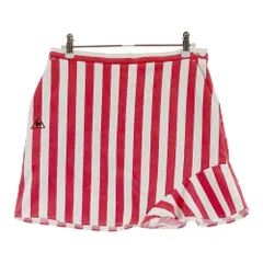 サイズ：9 LE COQ GOLF ルコックゴルフ  インナー付 スカート ストライプ柄 レッド系 [240101475431] ゴルフウェア レディース ストスト