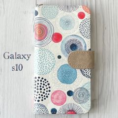 Galaxys10 ギャラクシーs10★北欧風 サークル ライトグレー