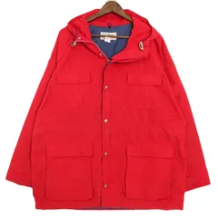 80年代 USA製 L.L.Bean エルエルビーン BAXTER STATE PARKA マウンテンパーカー アウトドア レッド (メンズ XL) 中古 古着 A3718