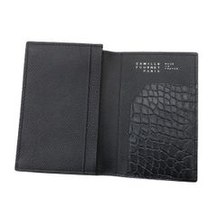 【新品未使用】カミーユフォルネ Camille Fournet 現行品 21.14 VERSOアリゲーター カードケース ウォレット 黒 定価7.7万 カーフ 47335