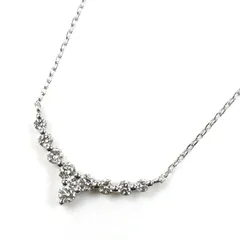 Vendome Aoyama ヴァンドーム青山 Pt950プラチナ Pt850プラチナ ネックレス ダイヤモンド0.36ct 3.0g ～43cm フリーチェーン レディース 中古
