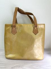 LOUIS VUITTON ルイ・ヴィトン ヴェルニ ヒューストン トートバッグ イエロー