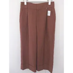 ◇ green label relaxing グリーンレーベル UNITED ARROWS ヘム パンツ サイズ36 ブラウン系 レディース  【1109210006945】