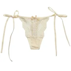 レディース Tバック レース サイドストリング 紐パン ランジェリー パンティ インナー シースルー 透け感  サイズ調節可能 セクシー かわいい  rt-046