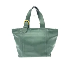 COACH オールドコーチ USA製 ミニトートバッグ  4133 グリーン グラブタンレザー レディース 　240001150909