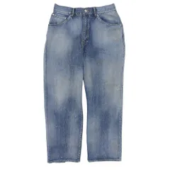 ancellm 加工デニム2サイズ美品 ANCELLM(アンセルム) AGING WIDE DENIM PANTS 加工ワイドデニム