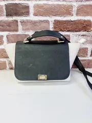 AZUL by moussy/アズールバイマウジー　2way　ショルダーバッグ　ハンドバッグ　モノトーン　ホワイト/ブラック　レディース