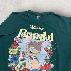 US古着 Disney ディズニー Bambi バンビ 小鹿 Tシャツ XL グリーン