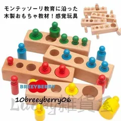 【モンテッソーリ教育】円柱さし　はめ込み円柱　教具 知育玩具【送料無料】 2025年最新】円柱さしの人気アイテム - メルカリ