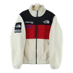SUPREME (シュプリーム) 18AW×THE NORTH FACE Expedition Fleece Jacket ザノースフェイス エクスペディションフリースジャケット ホワイト/レッド NL71809I