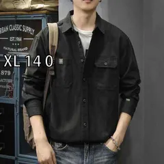[XL 14 0 ]メンズ ファッション 服  オシャレ シンプル 大人 かっこいい 大きいサイズ ストリート 紳士服  アメリカン レトロ ワークウェア 長袖 シャツ 秋 カジュアル コットン シャツ ハンティングジャケット