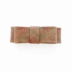 エトロ ETRO ヘアアクセサリー リボンバレッタ ペイズリー柄 茶系 /UOのサムネイル
