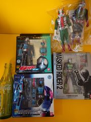 バンダイ仮面ライダーフィギュア5体【超合金装着変身2体 SHFiguarts1体 ソフビ2体】