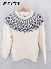 ◇ green label relaxing UNITED ARROWS ウール ニット 長袖 セーター サイズS アイボリー系 レディース 【中古】 【1102050000494】