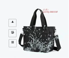 トートバッグ 撥水 軽量 レディース ファスナー付き ポケット多い ショルダー 2WAY メンズ おしゃれ バック 肩掛け 手提げ 仕切り 通勤通学 ant4y388338