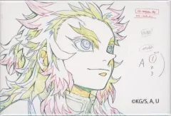 【中古】バッジ・ピンズ 煉獄杏寿郎(右向き/視線右向き) 「劇場版 鬼滅の刃 無限列車編 最終上映記念 ufotable劇場物販第三弾 原画コレクションスクエアランダム缶バッジA」