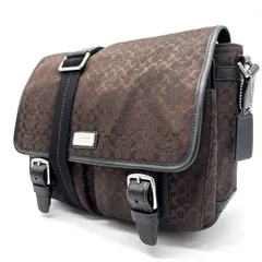 ✨良品✨ COACH コーチ ショルダーバッグ トートバッグ ワンショルダーバッグ シグネチャー フラップ ベルト キーホルダー キャンバス レザー 革 ブラウン 茶色 ブラック 黒色 ユニセックス 男女兼用 レディース メンズ