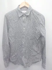 ◇ Θ BEAUTY & YOUTH UNITED ARROWS チェック 長袖 ボタンダウン シャツ サイズM ブラック ホワイト系 レディース E  【1507010007627】