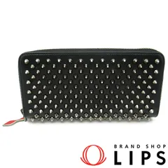 クリスチャンルブタン パネトーネ フルファスナー長財布 1165065 レザー レディース ブラック 【中古】のサムネイル