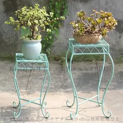 2個セット フラワースタンド メタルラック メタルスタンド 棚 ラック シェルフ 花台 ガーデン雑貨 植木鉢 バルコニー ガーデン 庭 ガーデニング 園芸 植物 インテリア おしゃれ かわいい 贈り物 4-7