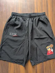 美品 AKTR アクター Left alone レフトアローン コラボ バスパン ハーフパンツ XL