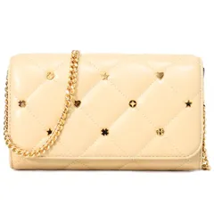 トリーバーチ バッグ TORY BURCH レザー キルティング スタッズ ウィラ ロゴ チェーン ウォレット 2way クラッチ クロスボディ 斜めがけ ショルダーバッグ ソフトサーブ 152073