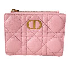 [중고] Christian Dior 기독교 디올 카로 달리아 지갑 S5173UWHC 카나지 핑크 여성 지갑 접이식 지갑 24028966 UY