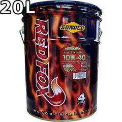 スノコ レッドフォックス レーシンング＆スポーツ 10W-40 MA2 SN エステルベースフルシンセティック 20L SUNOCO REDFOX RACING＆SPORTS