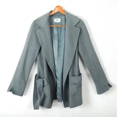 ジュンコシマダ ガウンコート ジャケット ウール混 アウター レディース 40サイズ グレー JUNKO SIMADA 【中古】