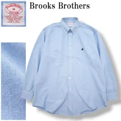 【希少】 USA製 ブルックスブラザーズ Brooks Brothers 長袖 ゴールデンフリース 刺繍ロゴ オックスフォード ボタンダウン B.D. ポロカラー シャツ M サックスブルー メンズ