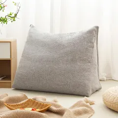 クッションになる 布団収納袋 羽毛布団 毛布 布団 マットレス 敷布団 座布団 衣類 着物 Haguko 収納袋 収納ケース 三角形 立てられる 背もたれ ポケット付き ミストグレー
