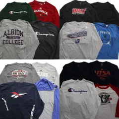 古着卸 まとめ売り スポーツブランドMIX 長袖Tシャツ 16枚セット (メンズ XL ) アディダス チャンピオン リーボック 中古 古着 MZ7293