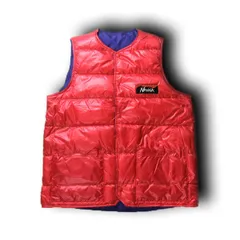 【新品】 NANGA × CAL O LINE × SHIPS ／ ナンガ × キャルオーライン × シップス　リバーシブル ダウンベスト 日本製 河田フェザー ホワイトダックダウン ダウン トリプルコラボ ｜ 秋冬