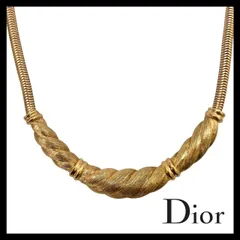 U【Dior】 ネックレス ゴールド/金 カラー ペンダント ヴィンテージ Christian Dior/クリスチャンディオール (52260SS8a)