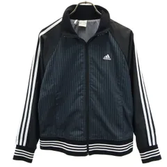 adidas アディダス トラックジャケット L ブラック 裏メッシュ レディース 古着