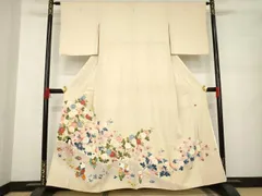 加賀友禅 毎田仁郎 落款入 色留袖 三つ紋 「近江風景」 ゑり華扱い 正絹 毎田仁郎作 本加賀友禅 色留袖 | 特選きものコレクション