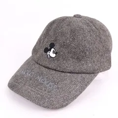 ディズニー キャップ ミッキーマウス トモクニ 帽子 キッズ レディース 54cmサイズ グレー Disney 【中古】
