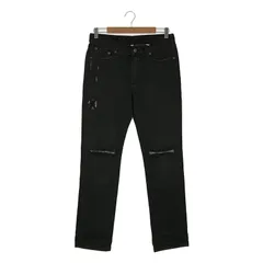 【新品】  Erin Wasson / エリン・ワッソン | × RVCA / ルカ スラッシュジーンズ ダメージ加工 デニムパンツ | 27 | ブラック | レディース