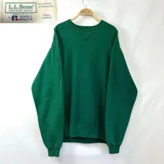 【フォロワー様クーポン配布中！】 90s 90年代 USA製 アメリカ製  L.L.Bean Russell athletic  エルエルビーン ラッセルアスレチック Wネーム 無地 肉厚 ヘビーウェイト スウェット トレーナー ヴィンテージ【S148】