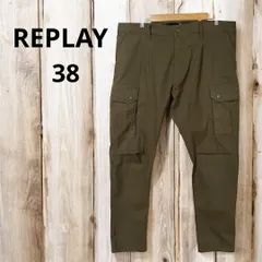 REPLAY リプレイ カーゴパンツ  オリーブ カーキ 38 大きいサイズのサムネイル