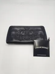 本物/銀座店購入 CHROME HEARTS2つ折り長財布 インボイス付