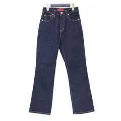 RED CARD レッドカード TOMORROWLAND 別注 パンツ ネイビー サイズ:23(S) / ハイウエスト ストレート デニム パンツ / LIGHT ストレッチ コットン / 日本製 / ボトムス ジーンズ ジーパン【レディース】【中古】