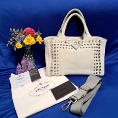 プラダ PRADA バッグ カナパ コットン ペオニアピンク ショルダー 自立