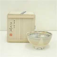 華中亭道八 三島茶碗 共箱 三嶋茶碗 抹茶碗 茶道具 【k3399】 2025年最新】抹茶碗 三島の人気アイテム - メルカリ