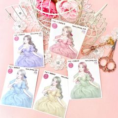 【販売開始8/17】ハルガールズ　姫音ステッカー　コラージュシール　ンプセット
