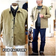FOBFACTORY 　エフオービーファクトリー　 デッキカバーオール　ミリタリージャケット　F2451