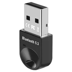 Bluetooth アダプタ 5.3 USB 低遅延 無線 受信機 子機 小型 コンパクト ミニ ドングル レシーバー コントローラー オーディオ ドライバー不要 最大20m Windows 11 10 8.1 7 対応 Mac非対応